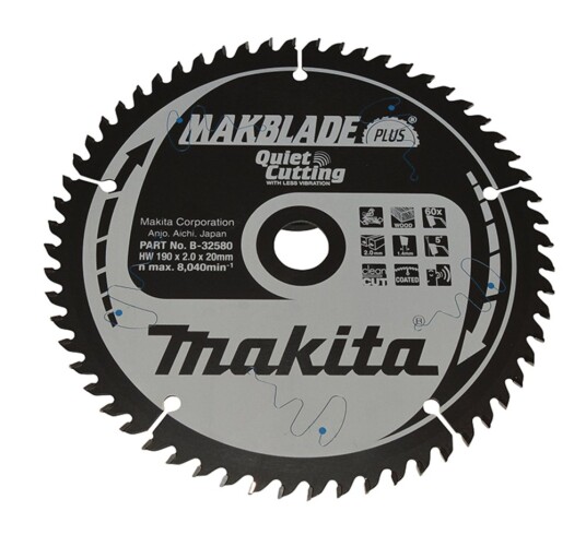 Makita Sirkelsagblad B 32580 190x20x60T