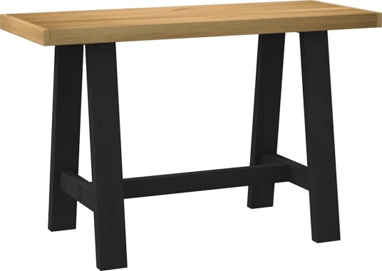  Skrivebord NOAIN A-formede ben 120x50x75 cm heltre furu