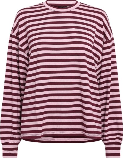 Gina Tricot Oversized Pyjamas Top WINE/STRIPE (3792) XL