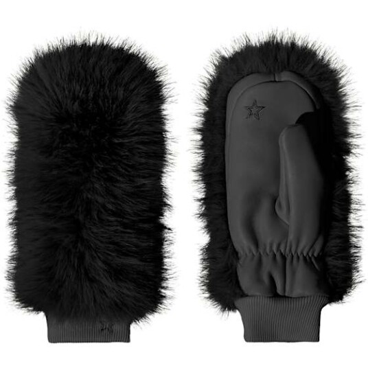 Perfect Moment Faux Fur Mittens Black OS Perfect Moment Faux Fur Mittens Black OS