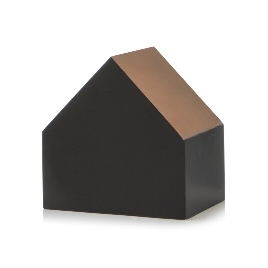 Enjoy Design Dekorhus sort/rosegull tak H:15cm