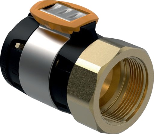 Geberit Flowfit Overgang 50mm x 1 1/2" Med Innvendig Gevind Blyfri Siliciumbronse (2 Stk.)
