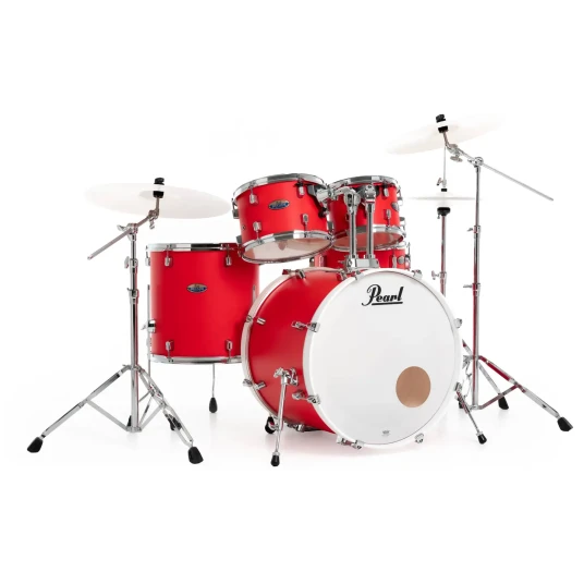 Pearl Decade Maple 22" Std Trommesett m/HWP-834 Matte Racing Red Pearl Decade Maple 22" Std Trommesett m/HWP-834 Matte Racing Red