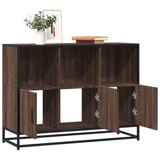 Skjenk brun eik 100x35x76 cm konstruert tre 8721102840920