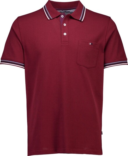 Bison Polo Piqué S/S WINE XL Bison Polo Piqué S/S WINE XL