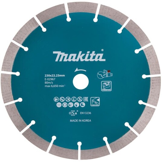 Makita E-02967 230 mm Diamantskjæreskive for Betong - Segmentskive