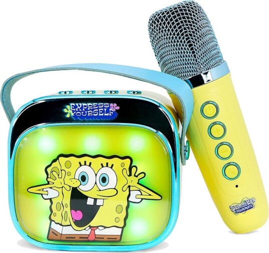 Otl Technologies Svampebob Firkant Popsing Karaokesett Med LED-lys Otl Technologies Svampebob Firkant Popsing Karaokesett Med LED-lys