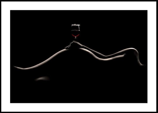 Bodyscape: Wine Tasting Poster Plakat / 21x30cm