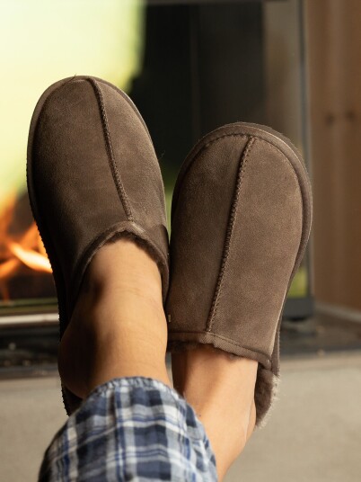 Roberto Rosso Jean Paul   Pantoufle M Dark Brown Brun storrelse 42 male