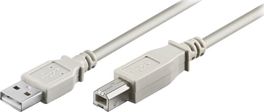 Goobay   Usb Kabel   Usb Type B Hann Til Usb Hann   Usb 2.0   1.8 M   Grå