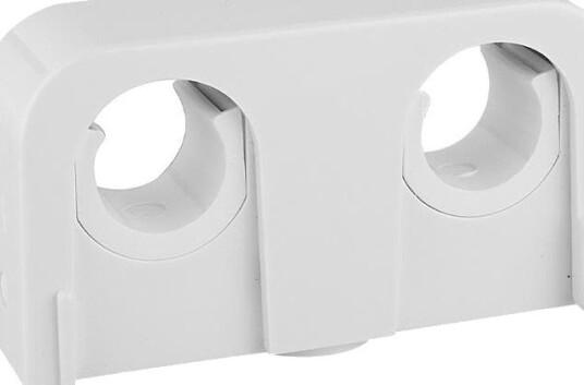 Faluplast Snap 14090 Rørklemme dobbel, 16/20 mm, hvit, Installasjon