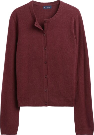 GAP Cashsoft Crop Cardigan From The Gap Collection   NOIR RED 3   M