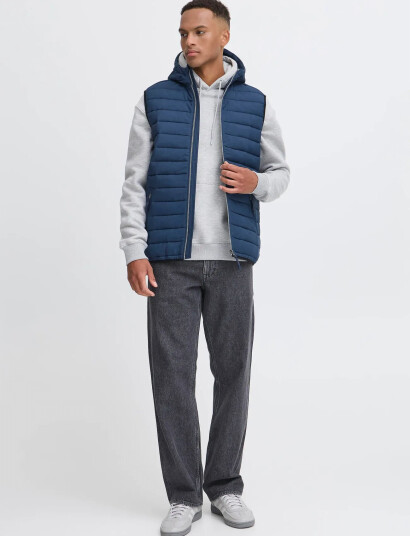 Blend Bhedmar Vest With Hood - Navy - M