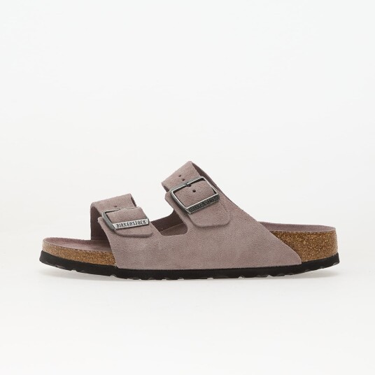 Joggesko Birkenstock Arizona Soft Footbed Suede Leather Unisex Faded Purple Tonal FB EUR 38