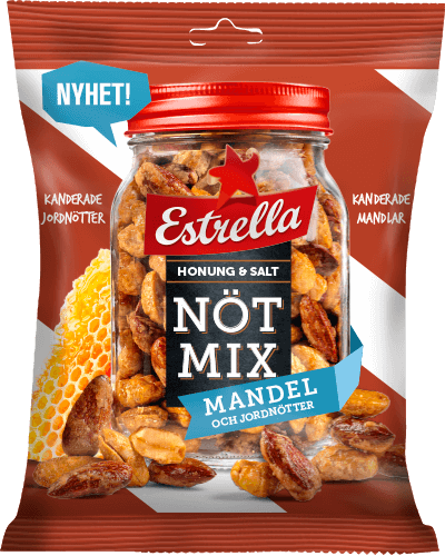 Estrella Nötmix Mandel, Honung & Salt 175g Estrella Nötmix Mandel, Honung & Salt 175g