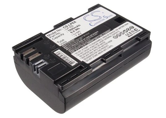Batteri til kamera for Canon EOS 5D Mark II, EOS 7D, EOS 5D Mark III og andre.