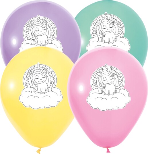 Globos Europe Ballonger Unicorn 8-pakning 7187