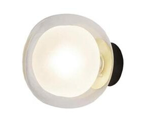 Tooy Nabila 552.41 Vegg-/ Taklampe Matt Sort/ Børstet Messing med Klar Glass Tooy Nabila 552.41 Vegg-/ Taklampe Matt Sort/ Børstet Messing med Klar Glass