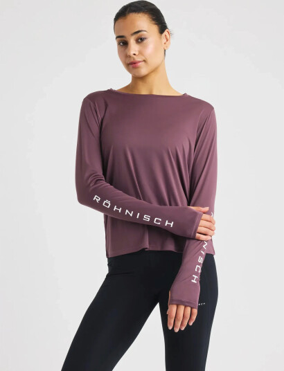Röhnisch Team Logo Long Sleeve - Burgundy - XL