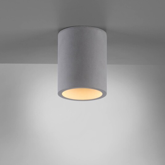 Paul Neuhaus Taklampe Eton dimbar Aluminium / grå / sink Gangområde Betong