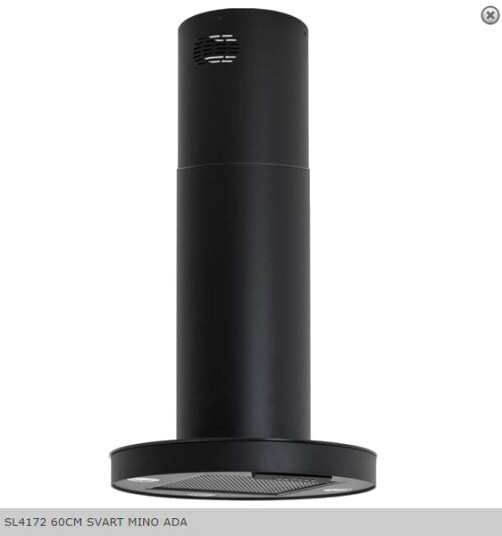 Silverline Mino Ada Fritthengende Ventilator 724 m³/h svart