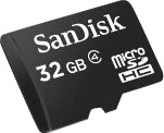 SanDisk - Flashminnekort - 32 GB - Class 4 - microSDHC - svart