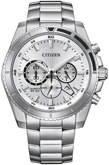 Citizen Herreklokke AN8200 50A Chrono Sølvfarget/Stål Ø46.4 mm Citizen Herreklokke AN8200 50A Chrono Sølvfarget/Stål Ø46.4 mm