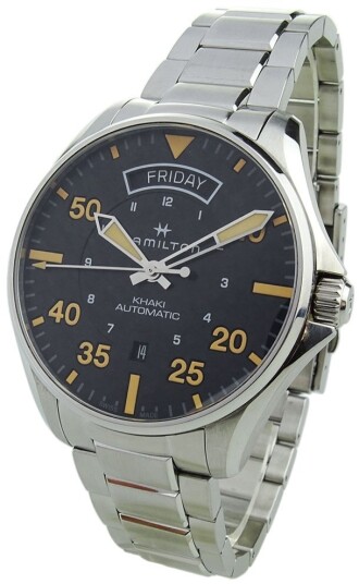 Hamilton Herreklokke H64645131 Khaki Sort/Stål Ø42 mm