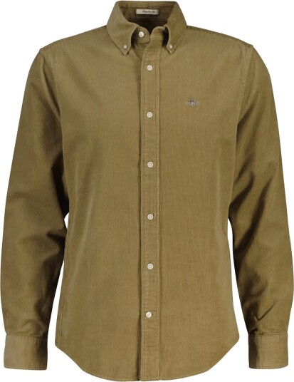 Gant Reg Corduroy Shirt Khaki green S Gant Reg Corduroy Shirt Khaki green S