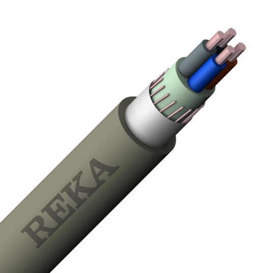 Reka PFSP Cu kabel 4x2,5mm2 metervare 1 500m Reka PFSP Cu kabel 4x2,5mm2 metervare 1 500m