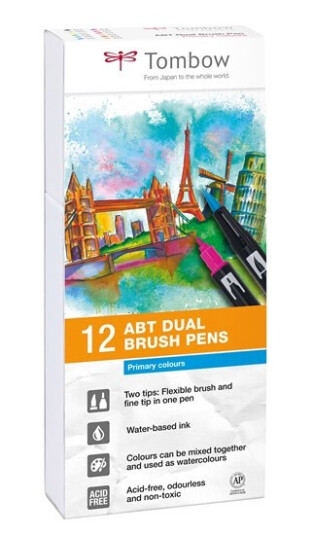 Tombow ABT Dual Brush pen 12-set Primary Tombow ABT Dual Brush pen 12-set Primary