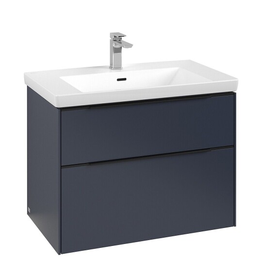 Villeroy & Boch  Subway 3.0 Servantskap m/2 skuffer 772x576x478 mm Blå Matt