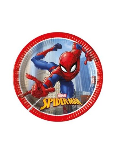 Spiderman Papptallerken Pk/8 