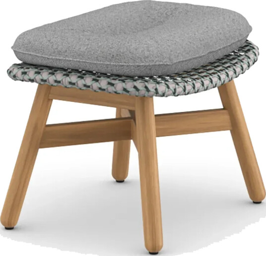 Dedon MBRACE fotskammel w/teakramme AX6 teak 0205 baltic 0141