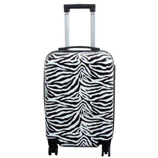 Borg Living Kabinkoffert - Hardcase lettvekt koffert - Trolley med motiv - Zebra Borg Living Kabinkoffert - Hardcase lettvekt koffert - Trolley med motiv - Zebra