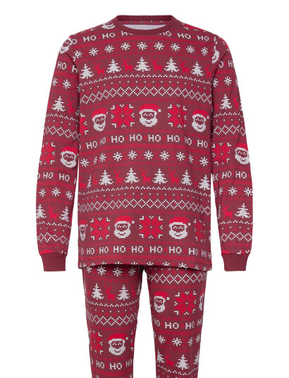 Happy Seasons Ho Ho Ho Julepyjamas - Burgundy - L Happy Seasons Ho Ho Ho Julepyjamas - Burgundy - L