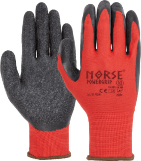 POWERGRIP Universal arbeidshansker NORSE Rød POWERGRIP Universal arbeidshansker NORSE Rød