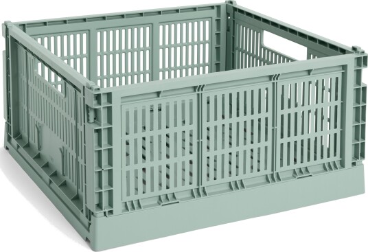 Hay Colour Crate Large Square Oppbevaring Sage Green Hay Colour Crate Large Square Oppbevaring Sage Green