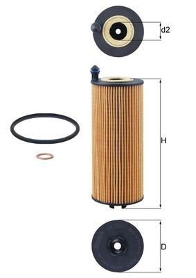 Oljefilter KNECHT OX 1302D