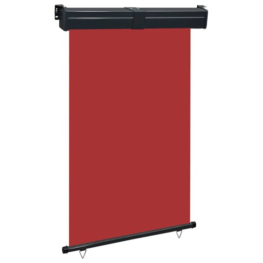 vidaXL Sidemarkise for balkong 120x250 cm rød