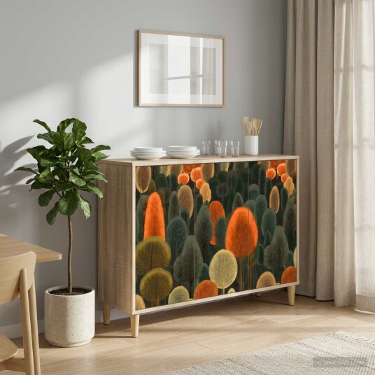 vidaXL Serviesskap ZAANDAM Sonoma 102 x 33 x 75 cm Konstruert tre