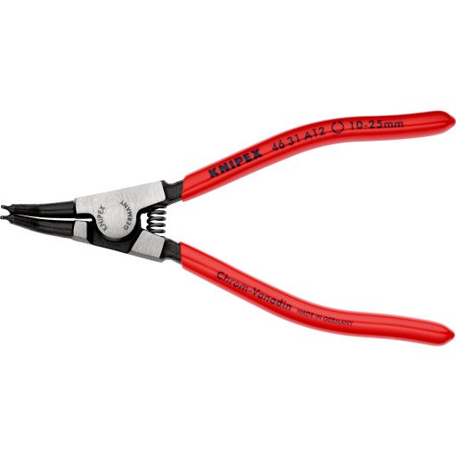 Knipex 46 31 A12, Låseringtang, Kromvanadiumstål, Plast, Rød, 130 Mm, 85 G