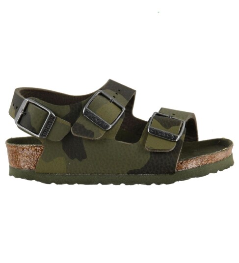 Birkenstock Sandaler Milan Desert Jord Camouflage Green 25 Sandals Grønn