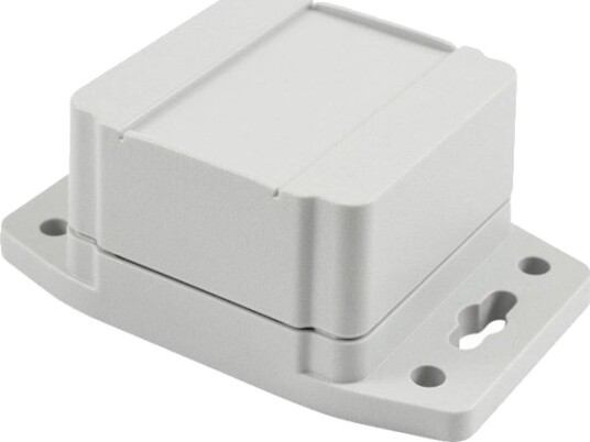 Hammond Electronics 1555BF22GY 65 × 65 × 42 mm ABS Lys Grå Kabinett