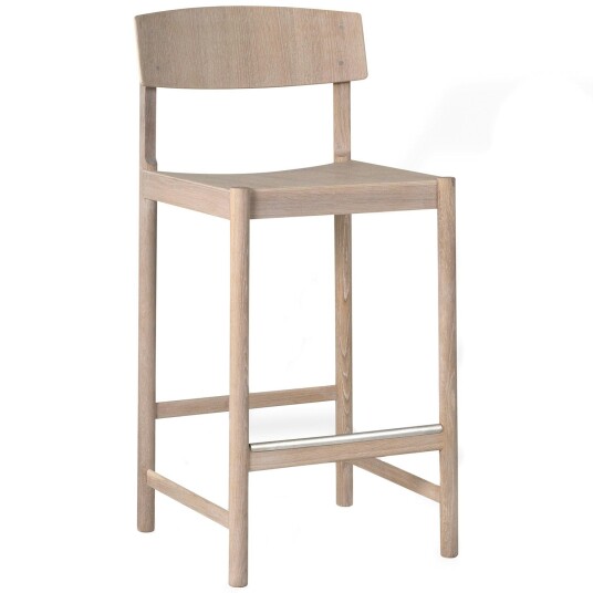 Mavis Rod Barstol 65 cm Hvit Voksoljet Eik