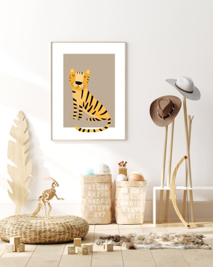 Plakat – Nordisk barnerom / Tiger