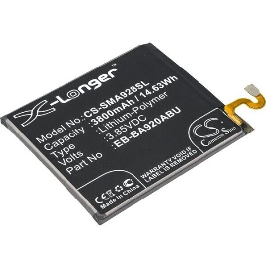 Samsung SM-A920N batteri (3800 mAh 3.85 V, Sort) Samsung SM-A920N batteri (3800 mAh 3.85 V, Sort)