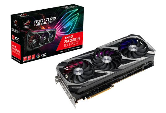 ASUS Radeon RX 6750 XT ROG STRIX OC 12GB GDDR6 - 12GB GDDR6 RAM - Grafikkort
