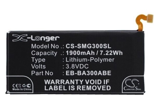 Samsung SM-A300G batteri (1900 mAh 3.8 V) Samsung SM-A300G batteri (1900 mAh 3.8 V)