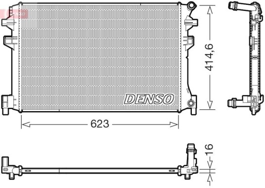 Radiator DENSO DRM02048 Radiator DENSO DRM02048